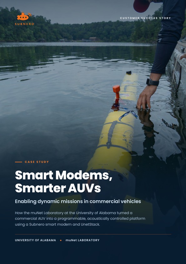 Smart Modems, Smarter AUVs