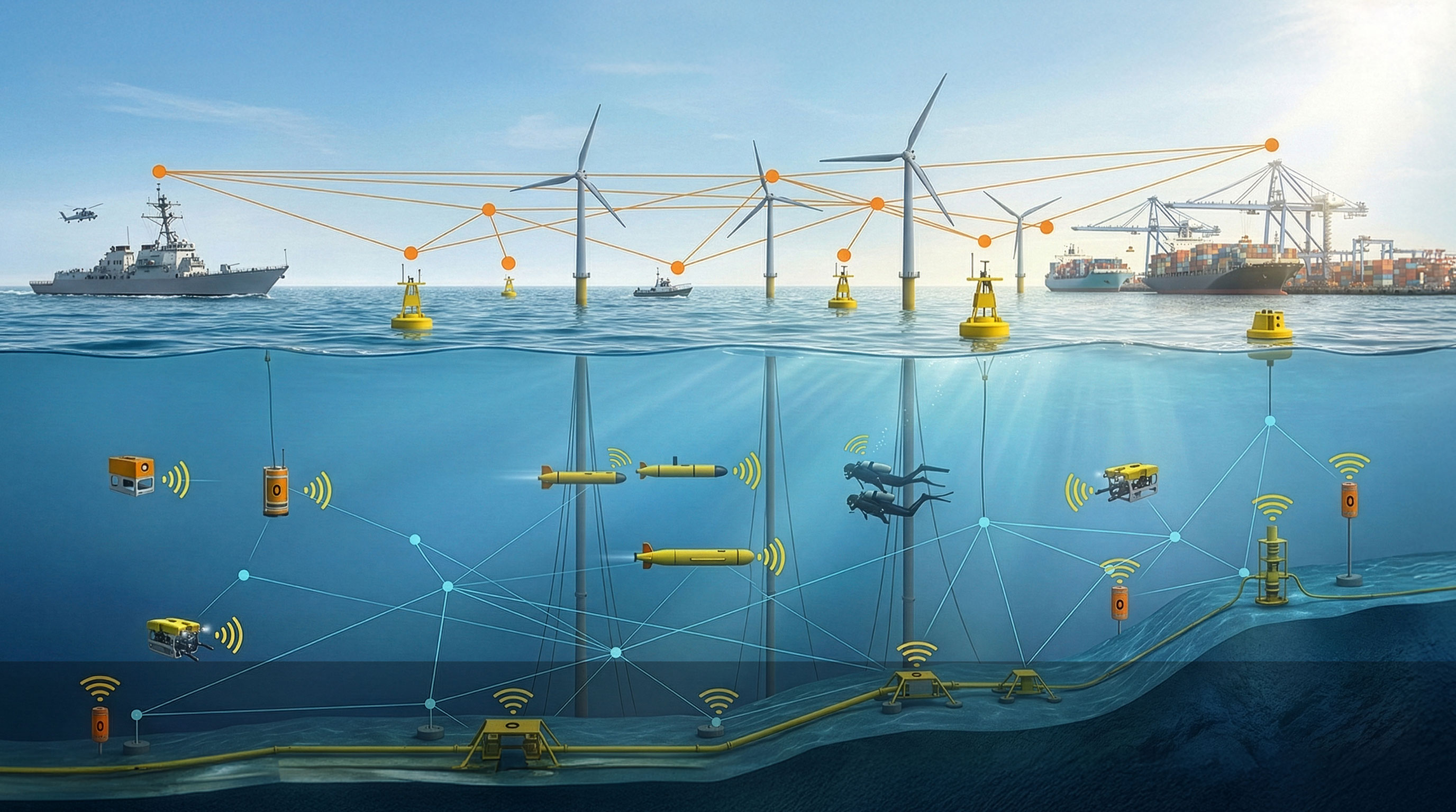 Subnero Underwater Network (SUN) Network Diagram