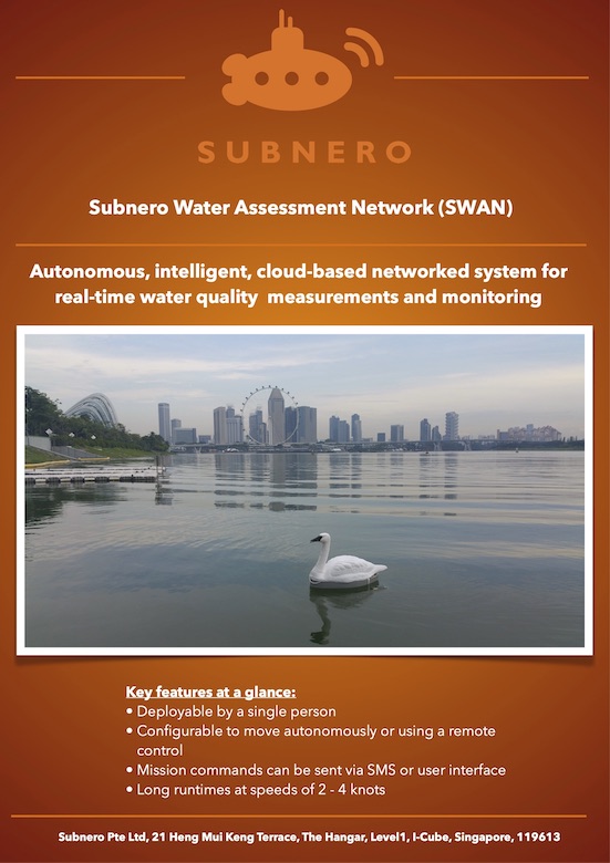 Subnero virtual booth at Singapore International Water Week (SIWW) Online 2020
