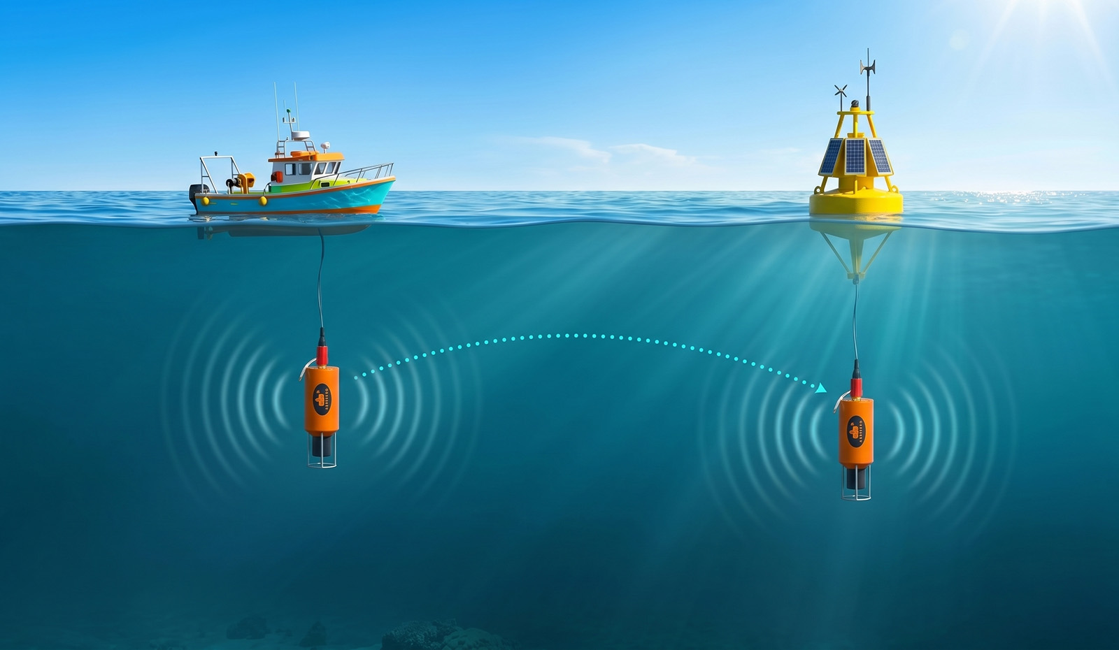 Custom protocol and physical layer research on a programmable underwater acoustic modem