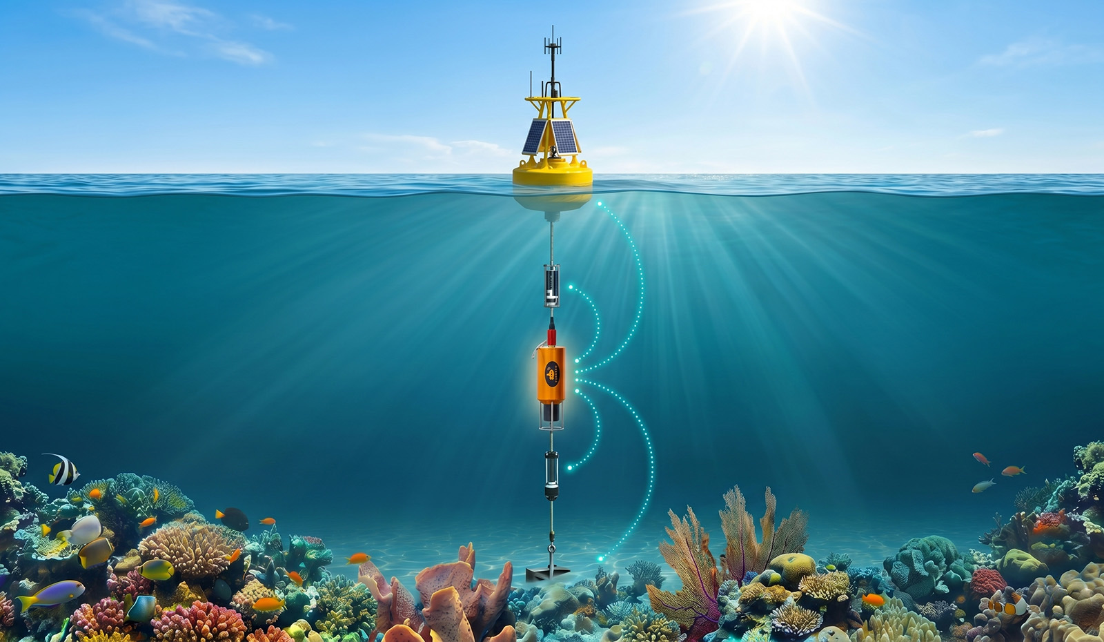 Acoustic modem used as a programmable sensing and edge processing platform underwater